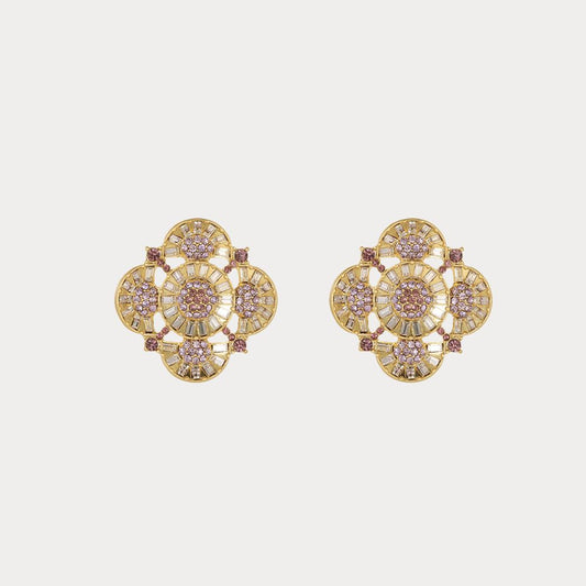 Vintage Radiant Clover Earrings
