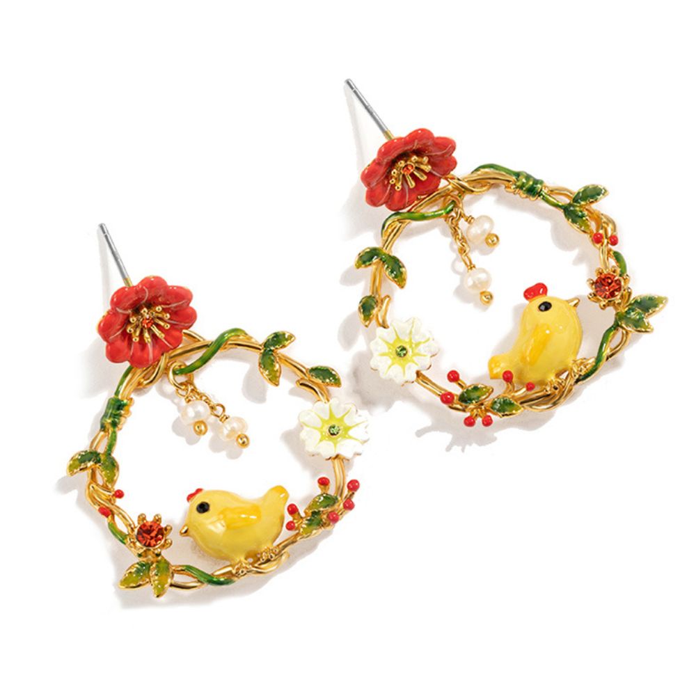 Little Chick Hoop Earrings