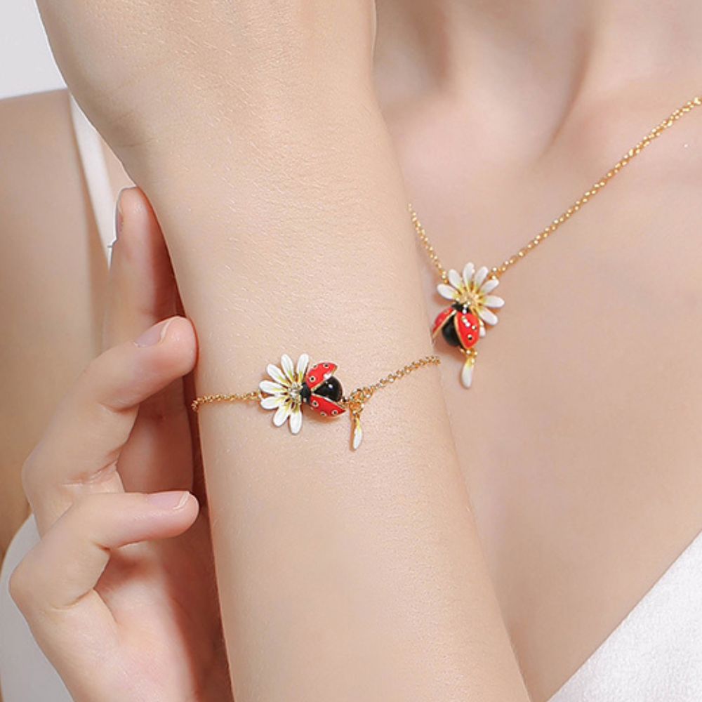 Daisy & Ladybug Bracelet