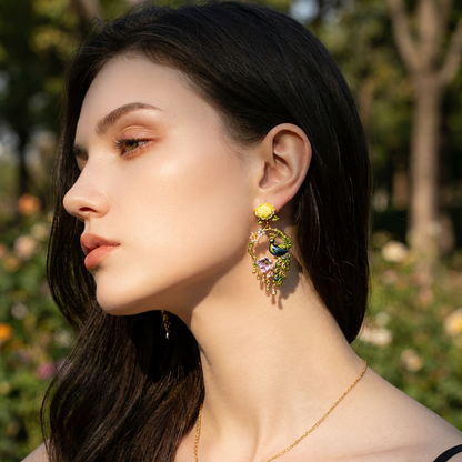 Peacock Earrings