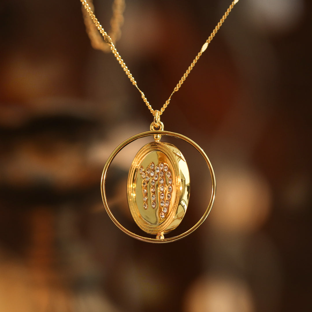 Golden Zodiac Pendant Necklace