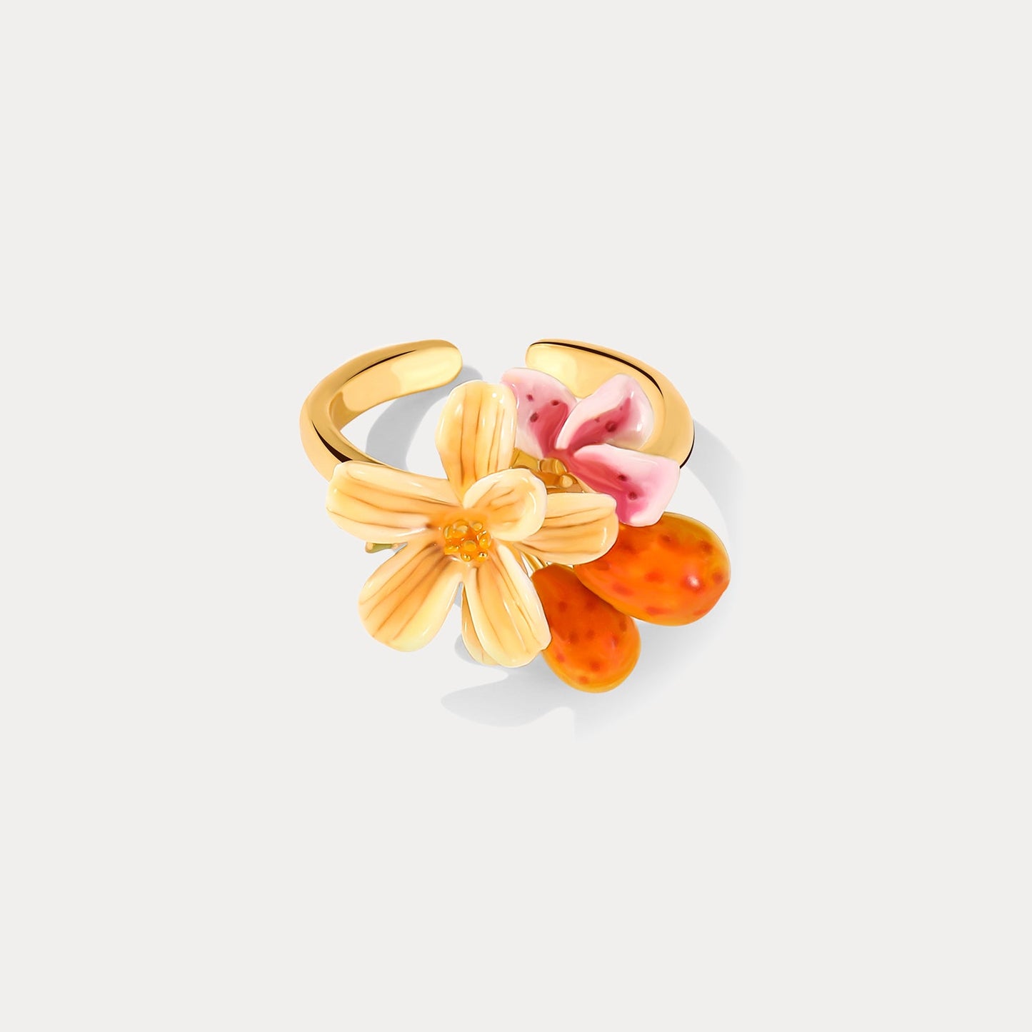 Sweet Pear Flower Ring