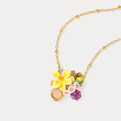 Sweet Grape Flower Necklace