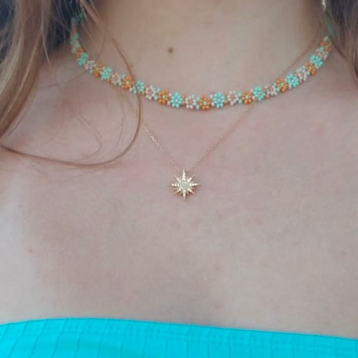 Eight-pointed Star Necklace