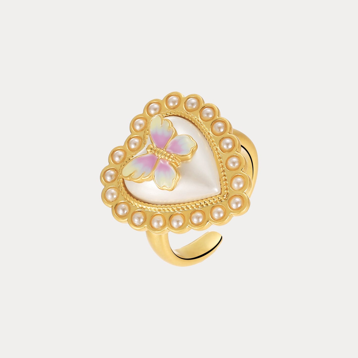 Butterfly Heart Ring