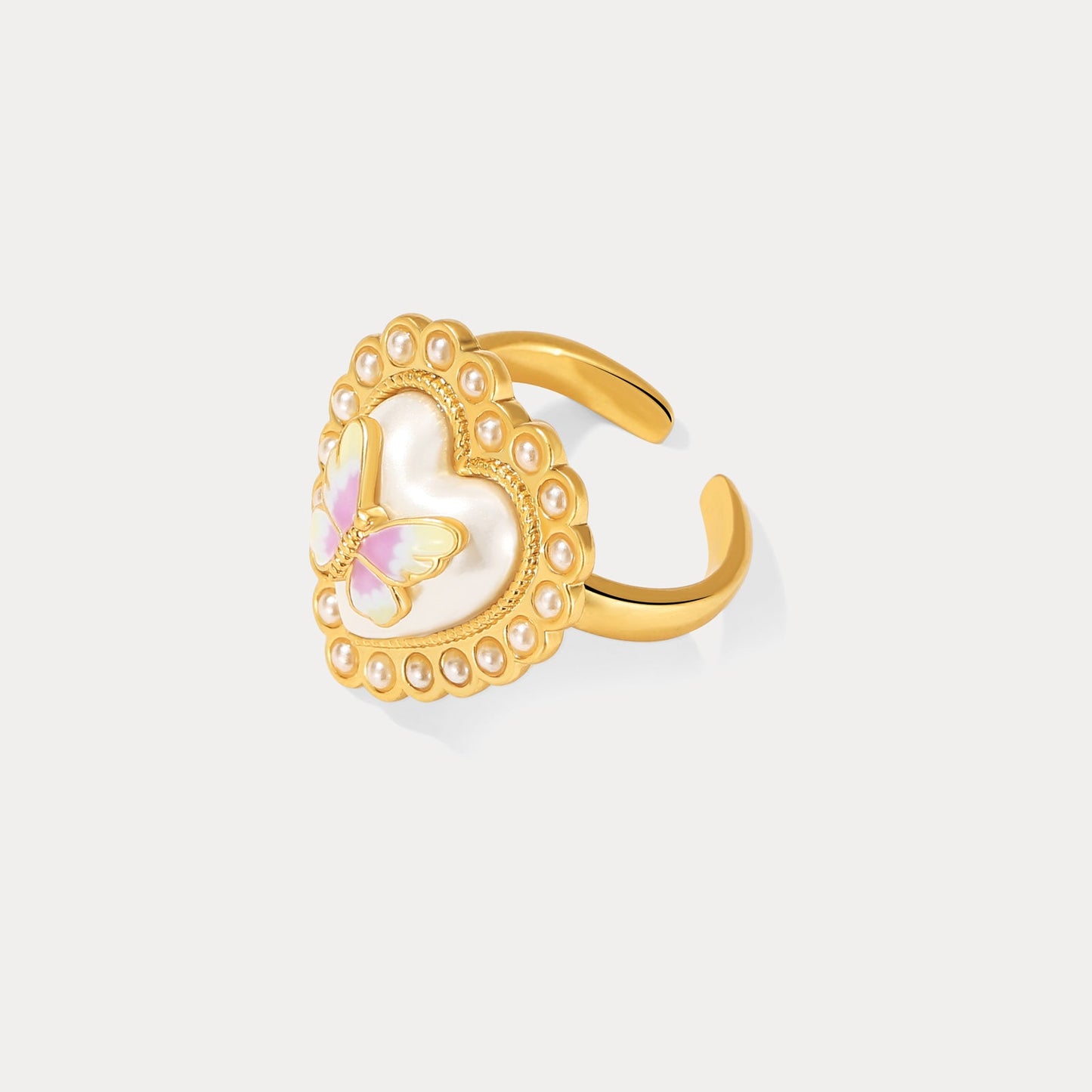 Butterfly Heart Ring