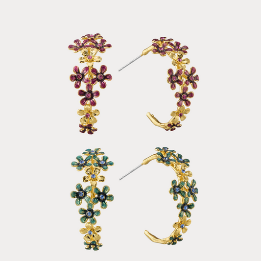 Blossom Hoop Earrings
