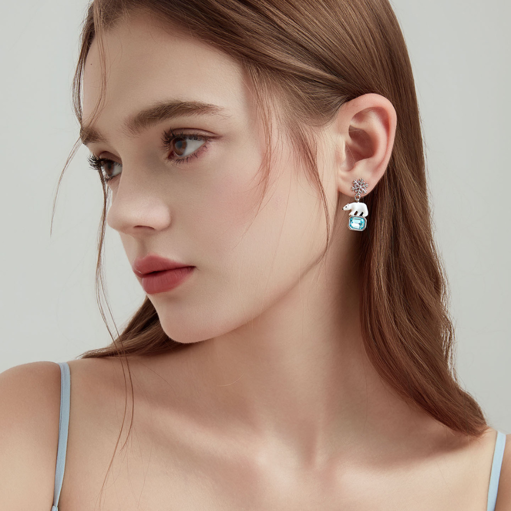 Polar Bear Earrings