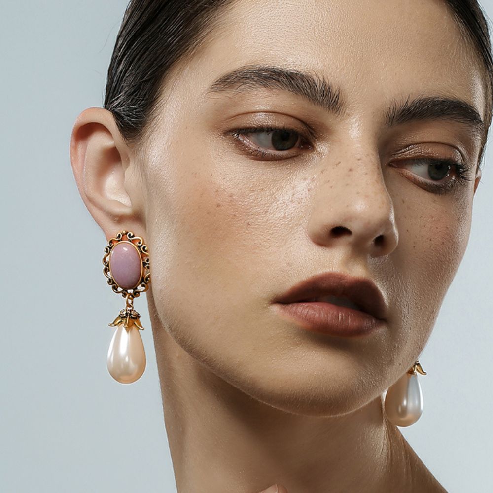 Vintage Pearl Drop Earrings
