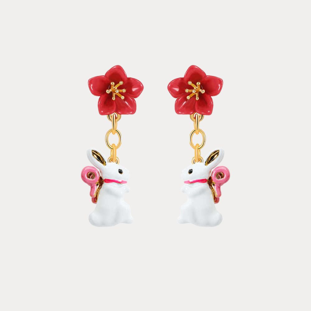 Rabbit Drop Earrings