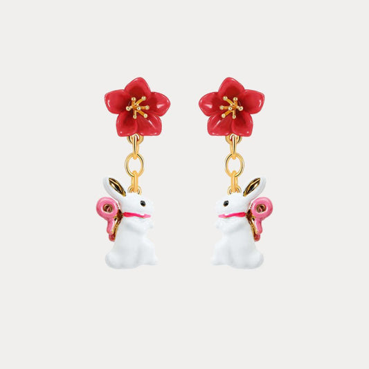 Rabbit Drop Earrings