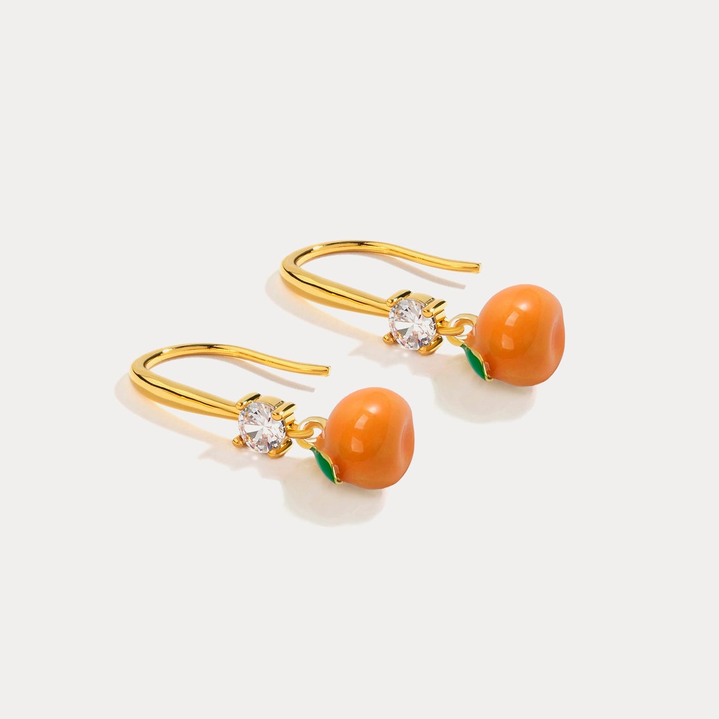 Orange Hook Earrings