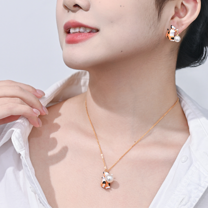 Calico Kitten Necklace