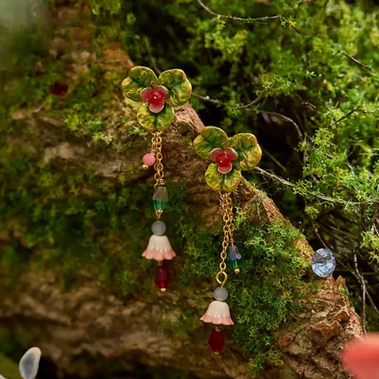Clover Blossom Drop Earrings