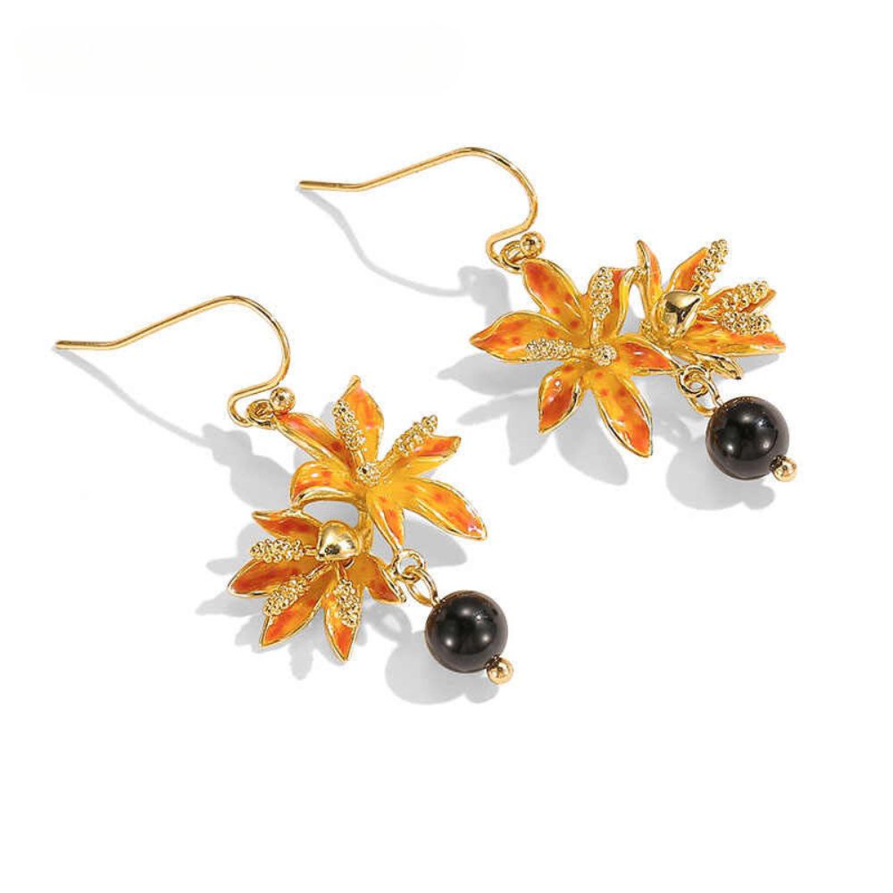 Blackberry Lily Earrings