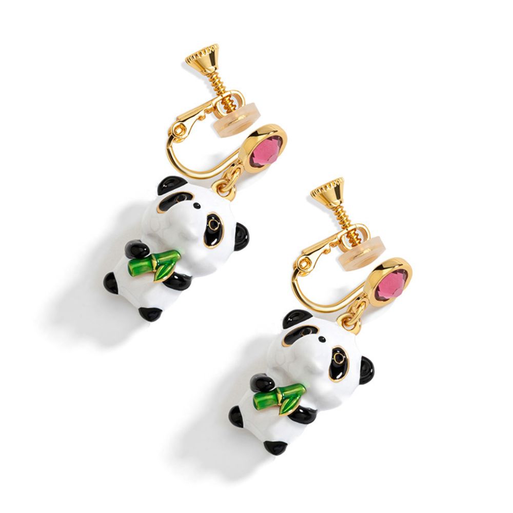 Panda Earrings