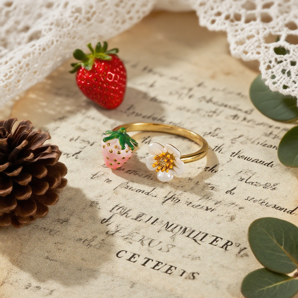 Pink Strawberry Ring