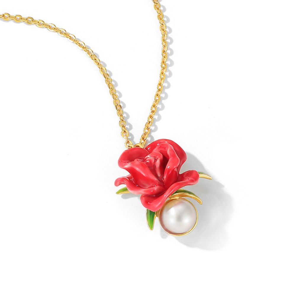 Red Rose Necklace