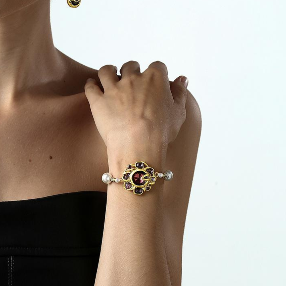 Vintage Royal Garnet Bracelet