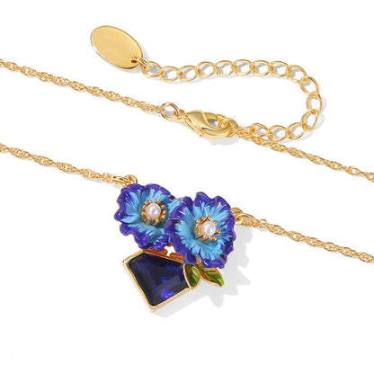 Corn Poppy Necklace