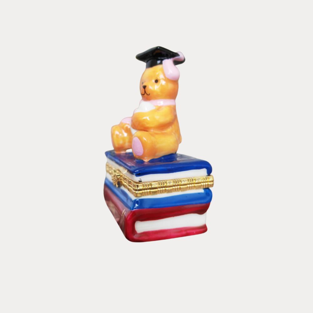 Graduation Teddy Bear Trinket Box