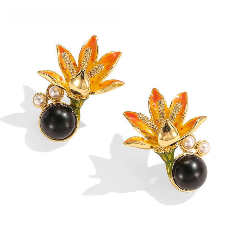 Blackberry Lily Earrings