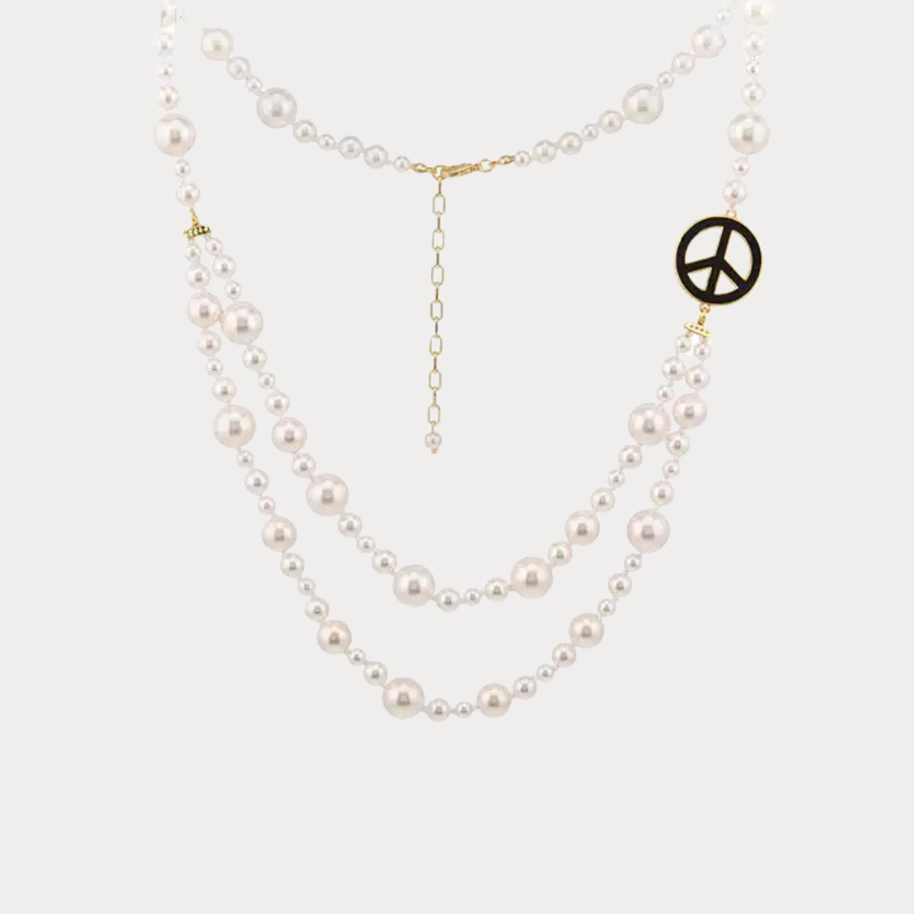 Symbol of Peace Pearl Necklace