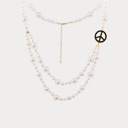 Symbol of Peace Pearl Necklace