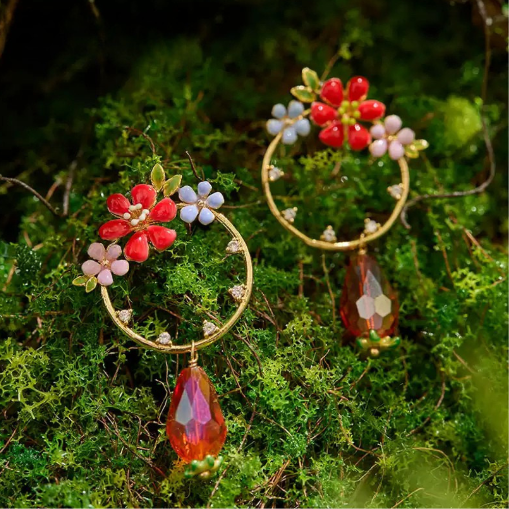 Blossom Hoop Earrings