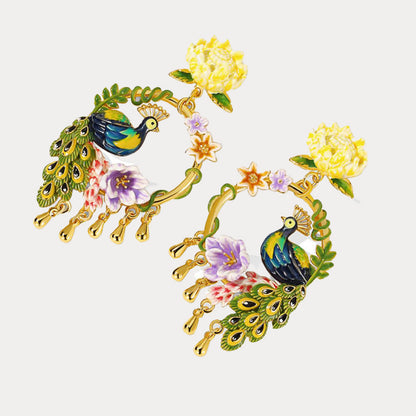 Peacock Earrings