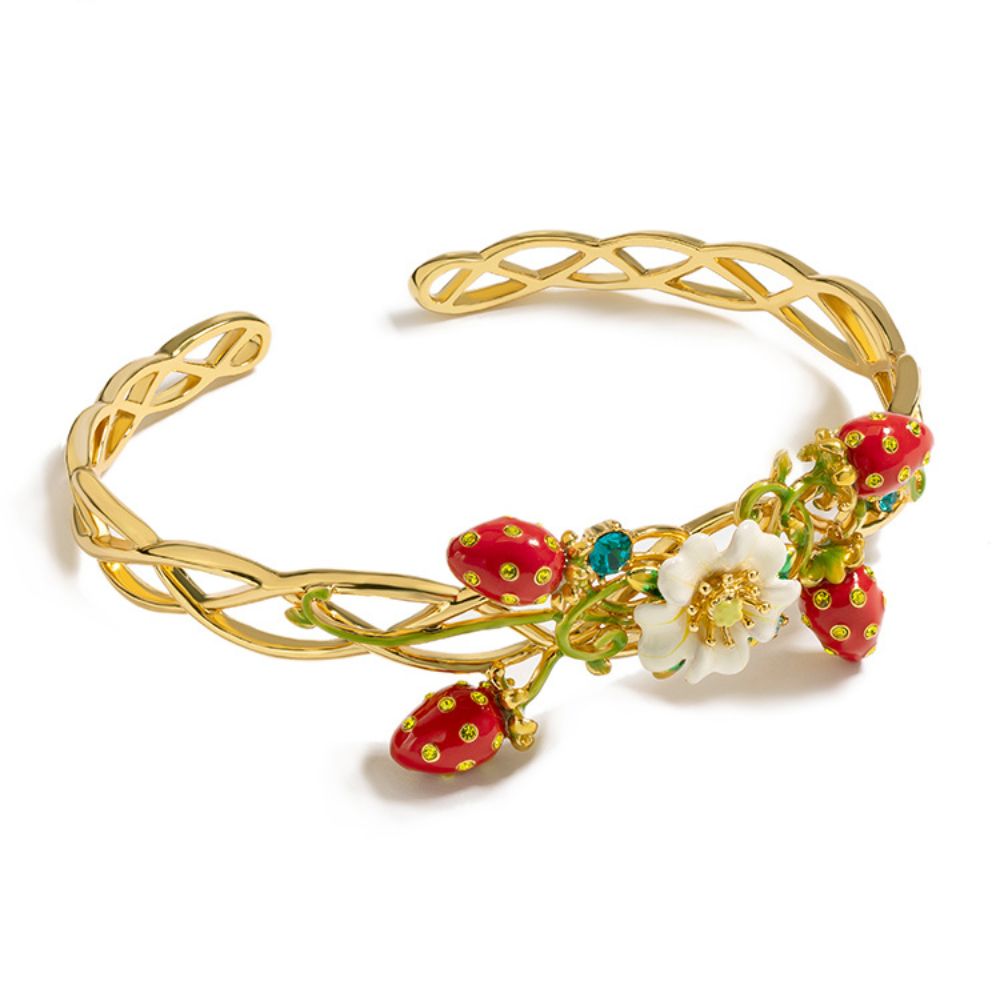 Strawberry Cuff Bracelet