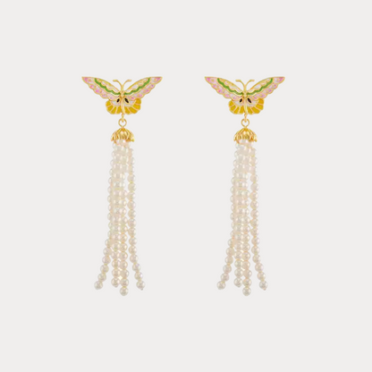 Butterfly Tassel Earrings