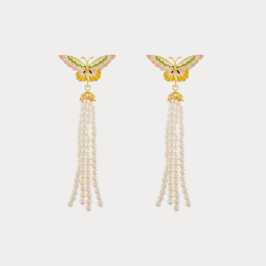 Butterfly Tassel Earrings