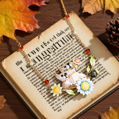 Dog Daisy Necklace