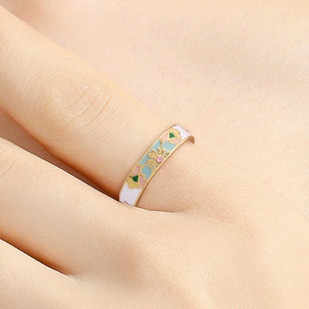 Zen Floral Symphony Ring