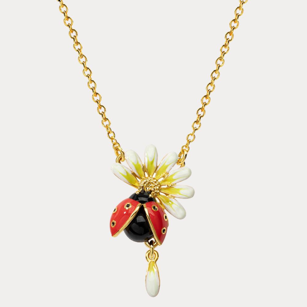 Daisy & Ladybug Necklace