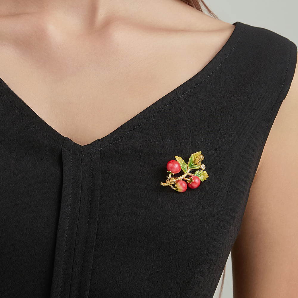 Tomato Brooch