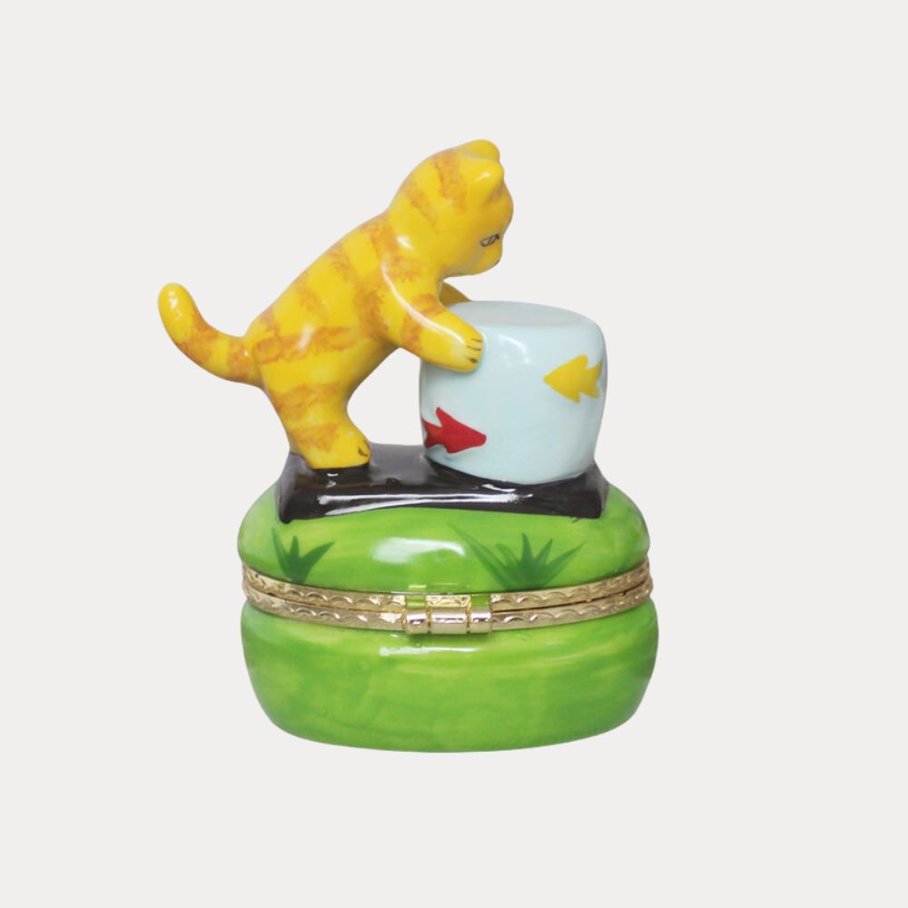 Playful Cat Trinket Box