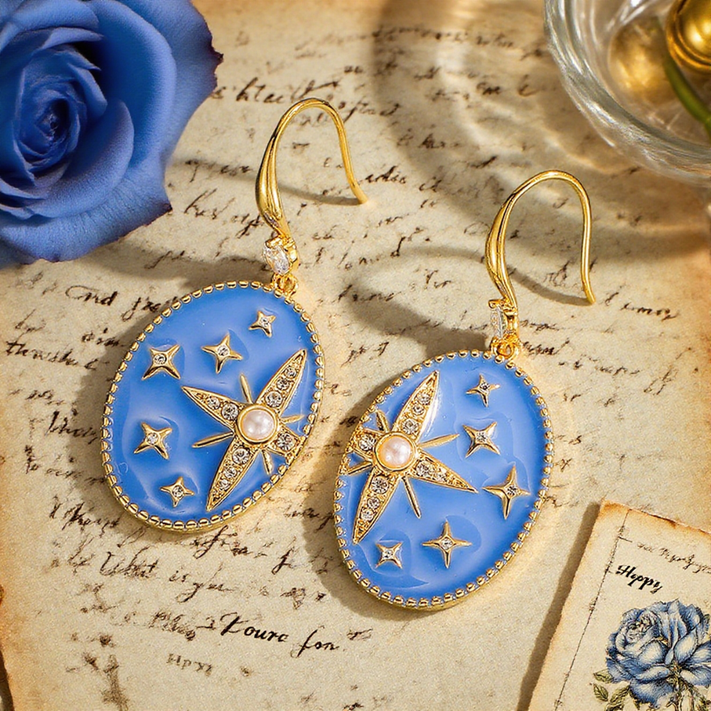 Star Drop Earrings