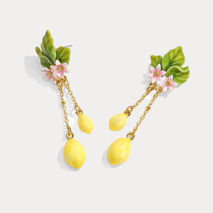 Lemon Tassel earrings