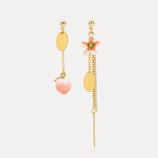 Peach Tassel Earrings