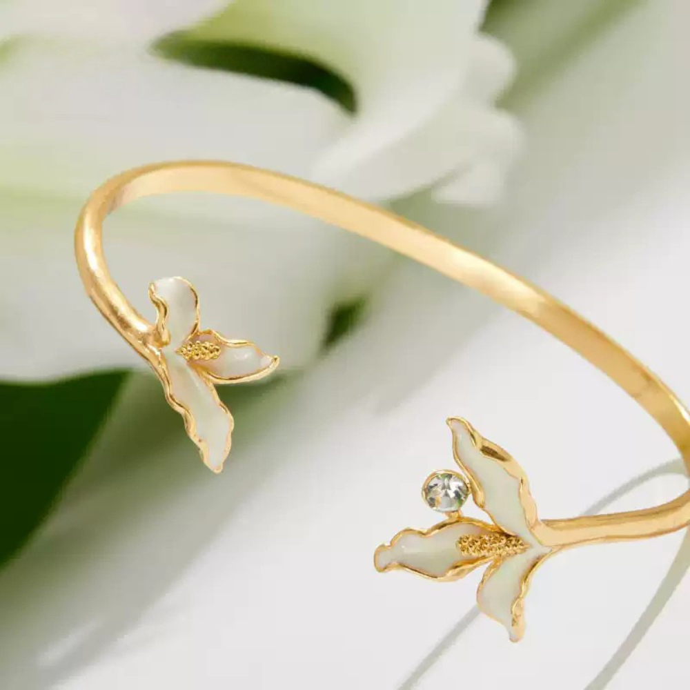 Golden Calla Lily Bracelet