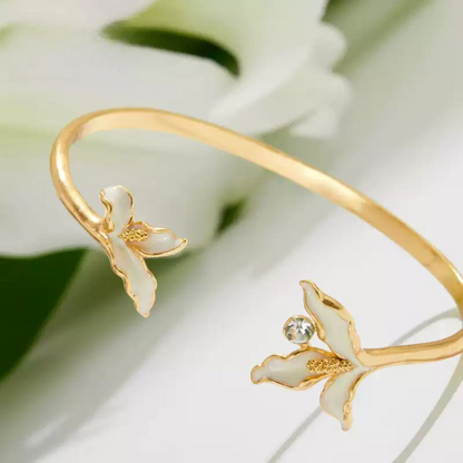 Golden Calla Lily Bracelet