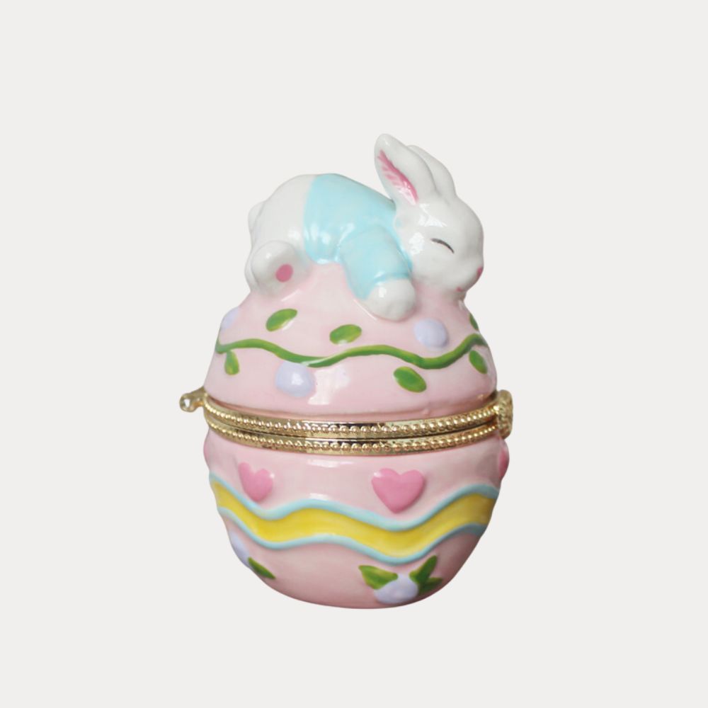 Sleeping Bunny Trinket Box