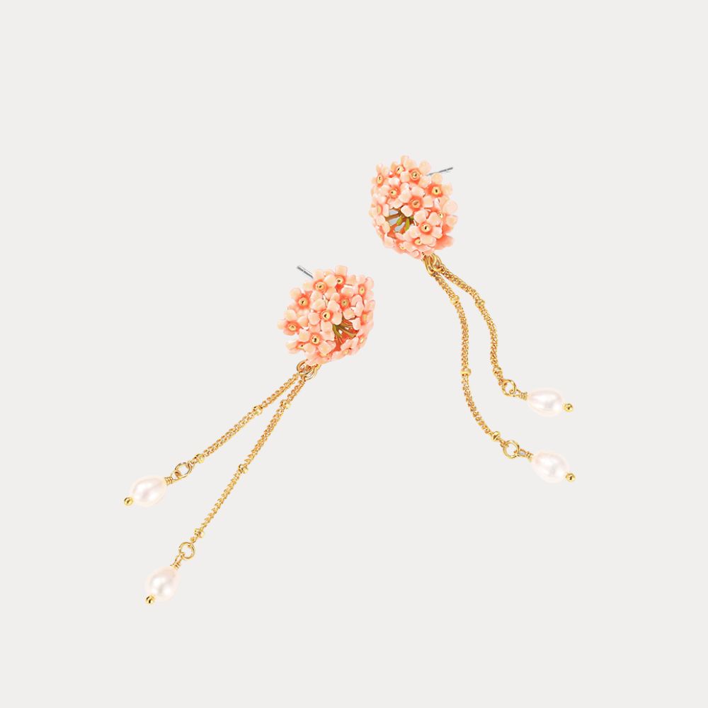 Pink Verbena Earrings