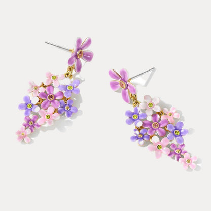 Forget-Me-Not Dangling Earrings