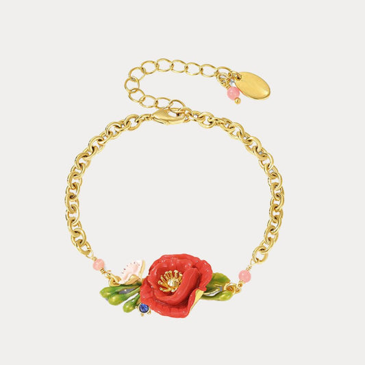 Corn Poppy Bracelet