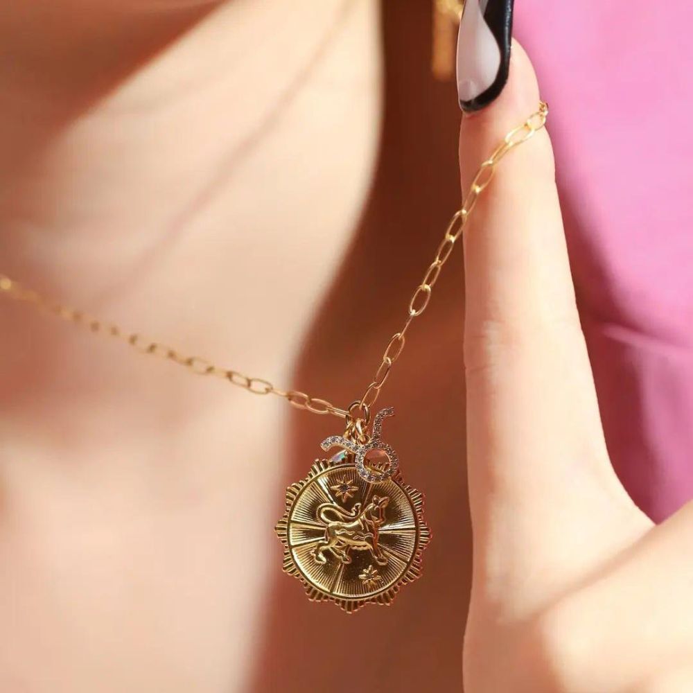 Celestial Zodiac Moon Necklace