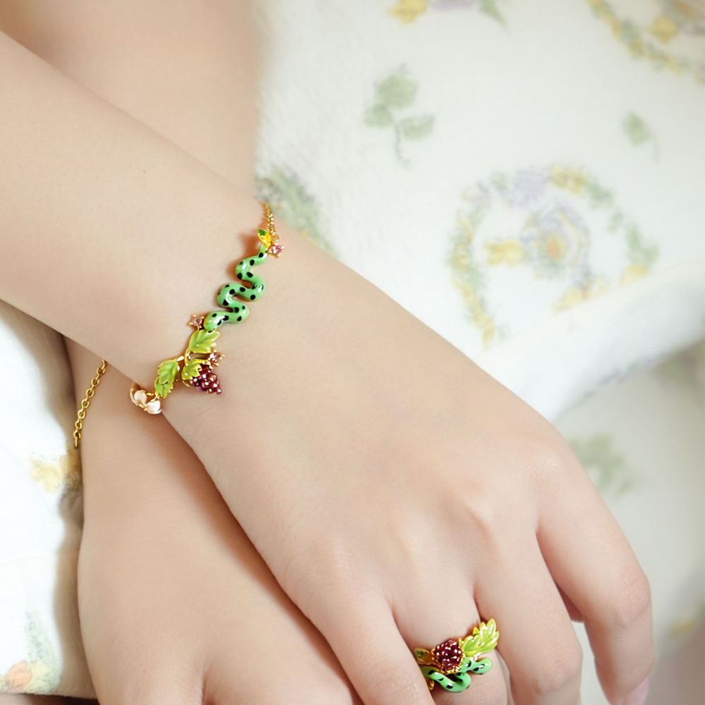 Snake and Grape Vine Bracelet