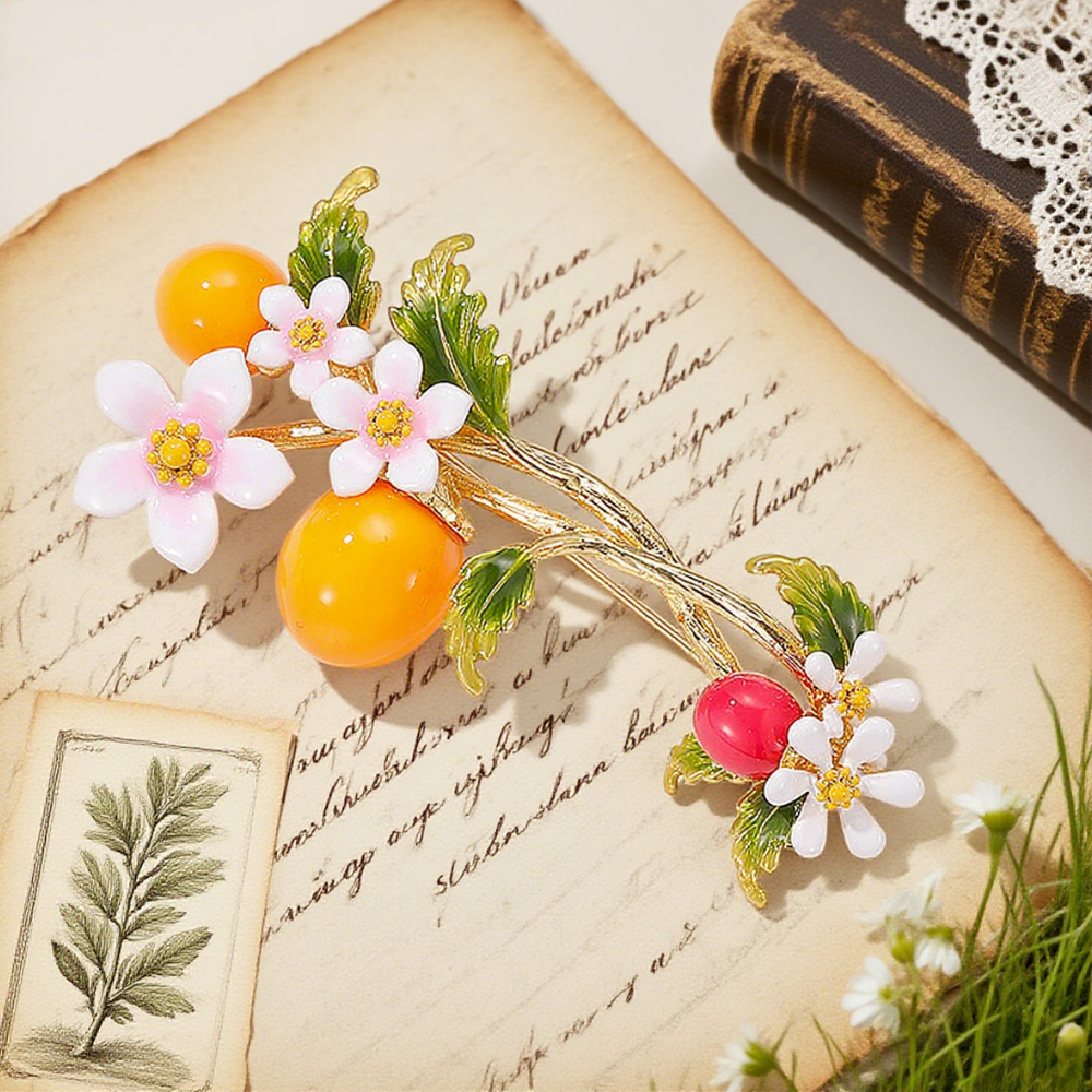 Cherry Tomato Brooch